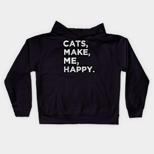 Cats Make Me Happy Kids Hoodie